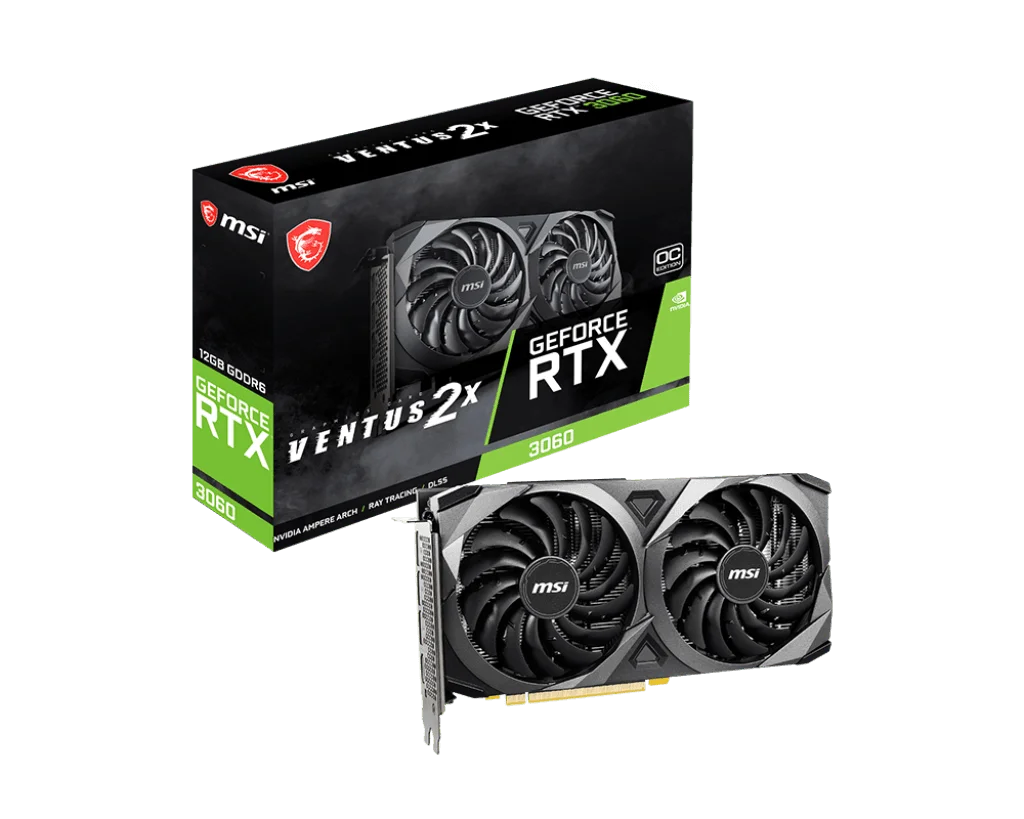 MSI Nvidia GeForce RTX™ 3060 VENTUS 2X 12GB OC Desktop Graphics Card