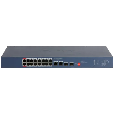 Dahua 20-Port Cloud Managed Desktop Gigabit Switch with 16-Port PoE and 2 SFP Ports