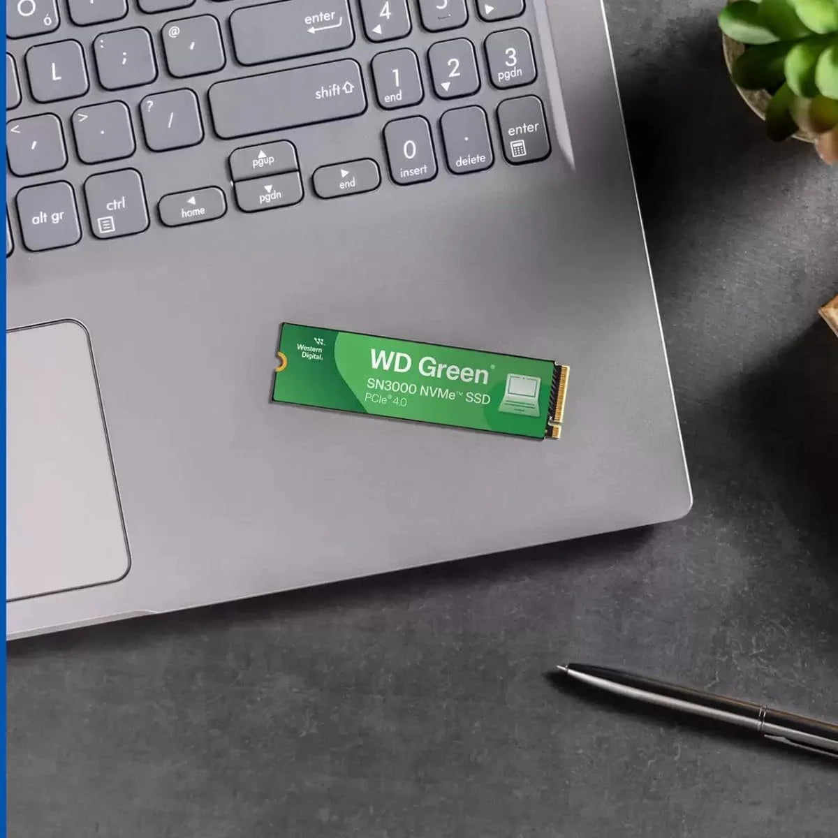 Western Digital 2TB WD Green SN3000 NVMe Internal SSD - Solid State Drive - Gen4 PCIe, M.2 2280, Up to 5,000 MB/s - WDS200T4G0E