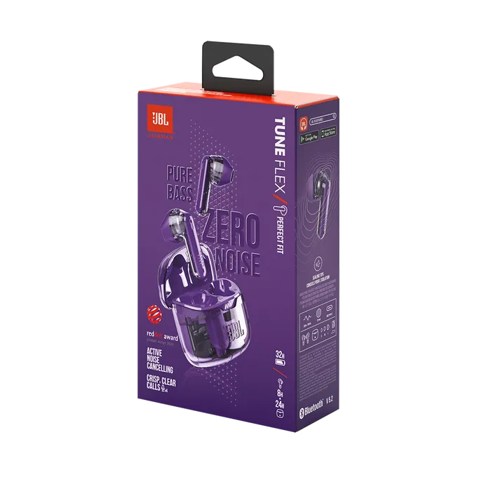 JBL TUNE FLEX wireless Earbuds - Purple