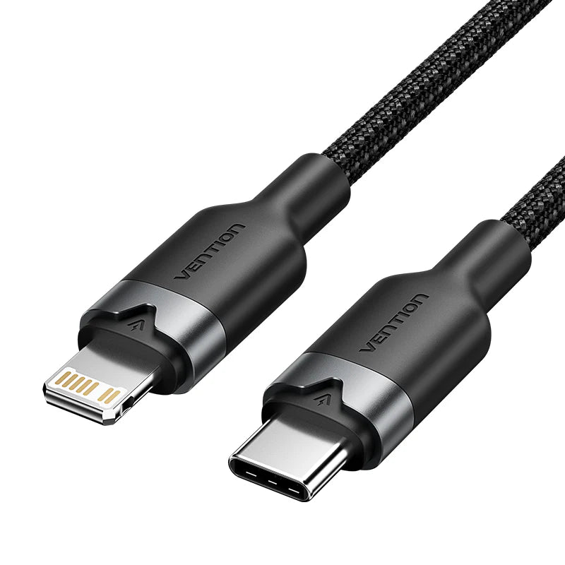 Vention LALBH USB 2.0 Type-C Male to Lightning Male 3A Cable 2 Metres
