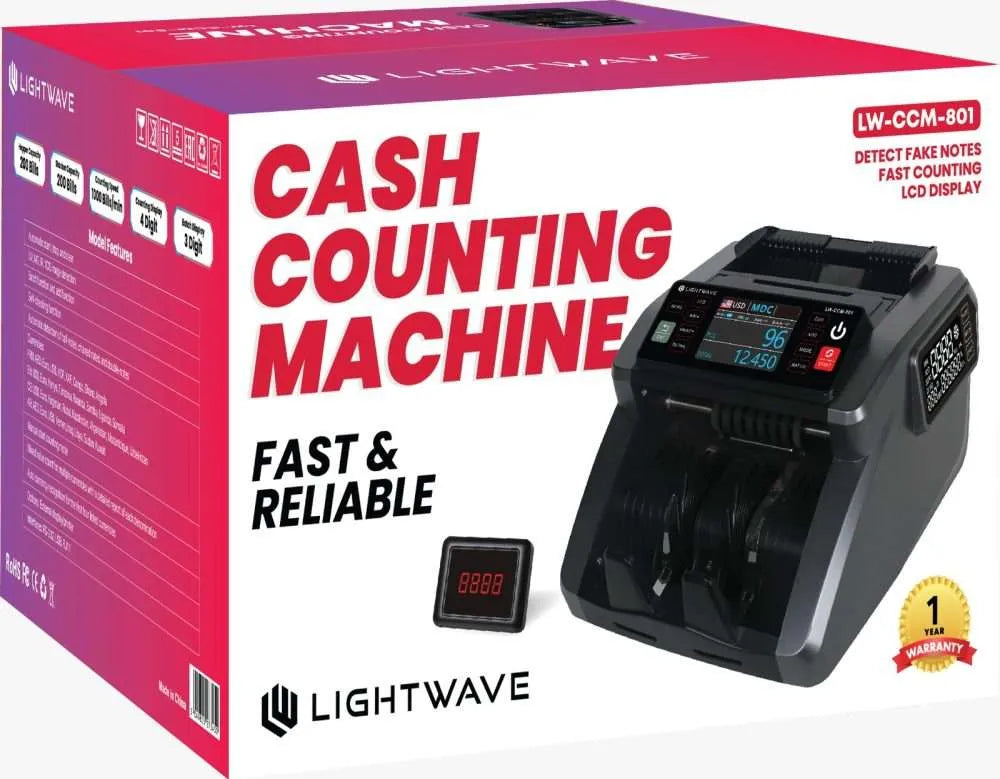 Lightwave LW-CCM-801 Cash Counting Machine