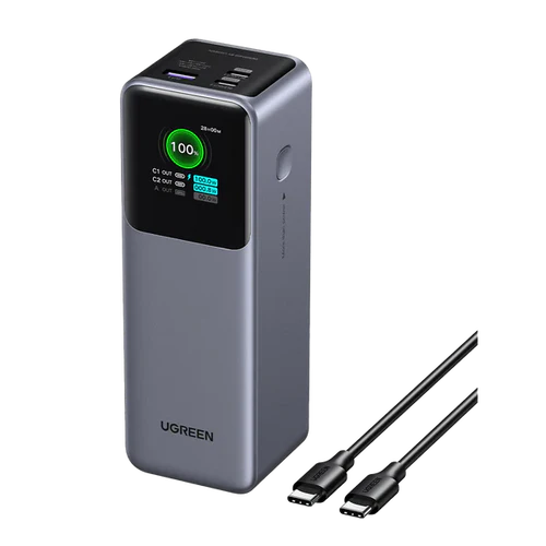 UGREEN PB722 25000mAh 200W Fast Charging Power Bank UG-35525B – High-Capacity Portable Charger with PD & QC for Laptops, Phones & Tablets