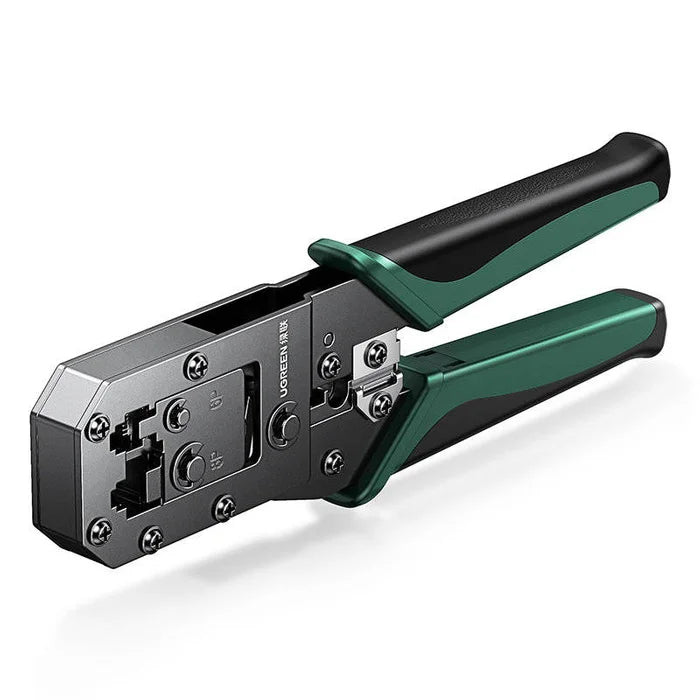 UGREEN NW136 70683 Multifunction Crimping Tool 2 Extra Blade Sets Network Cable Cutter Stripper Supporting RJ45 RJ11 RJ12 Connectors