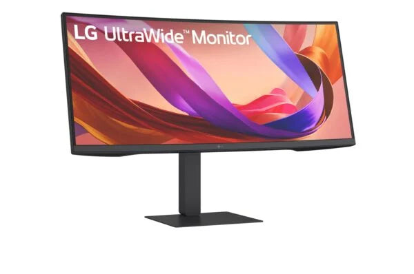 LG UltraWide Monitor 34U650A-B 34 inch Curved Monitor WQHD 1440p IPS, 100Hz HDR10, Speakers, HDMI, DP, USB-C (96W PD)- Black