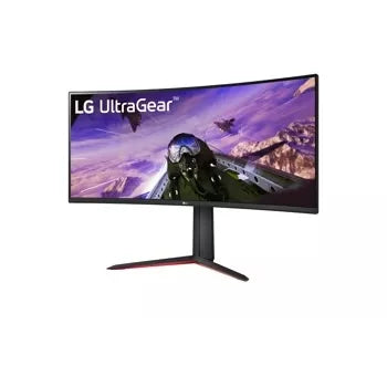 LG 34 Inch Curved Gaming Monitor UltraGear™ QHD 1440P HDR 10 160Hz Monitor with Tilt/Height Adjustable Stand