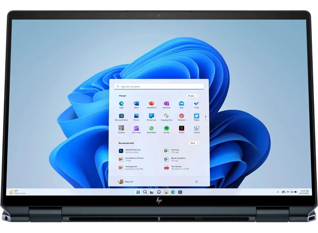 HP Spectre x360 2-in-1 14-eu0030ca Laptop Intel Core Ultra 7-155U Processor 16GB Onboard Ram 1TB SSD Storage 14" diagonal 3K (2880 x 1800) OLED Display Poly Studio Speakers English Keyboard Slate Blue