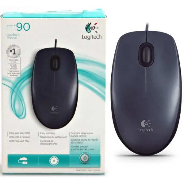 Logitech M90 USB Optical Mouse