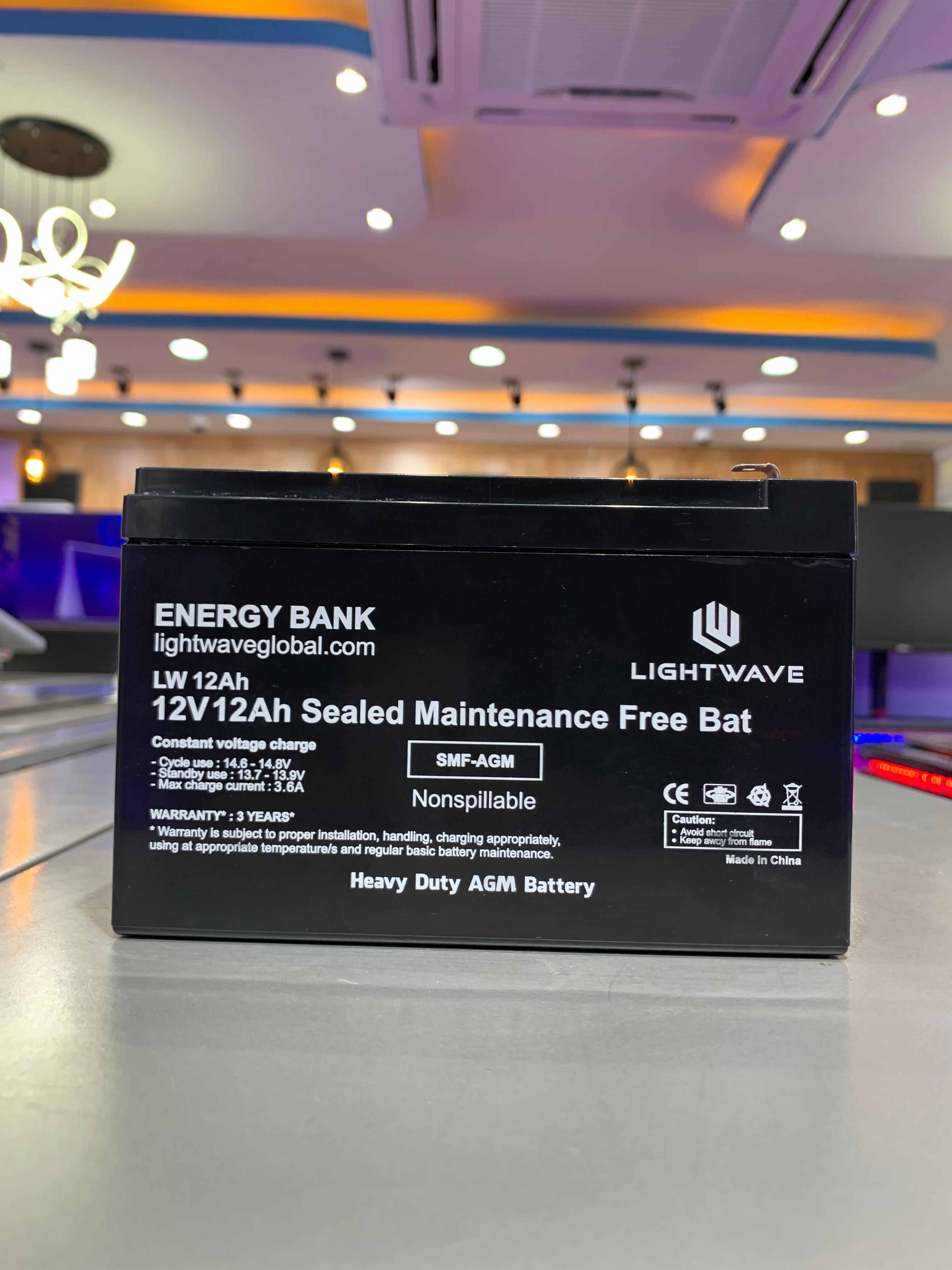 Lightwave 12V 12AH Battery