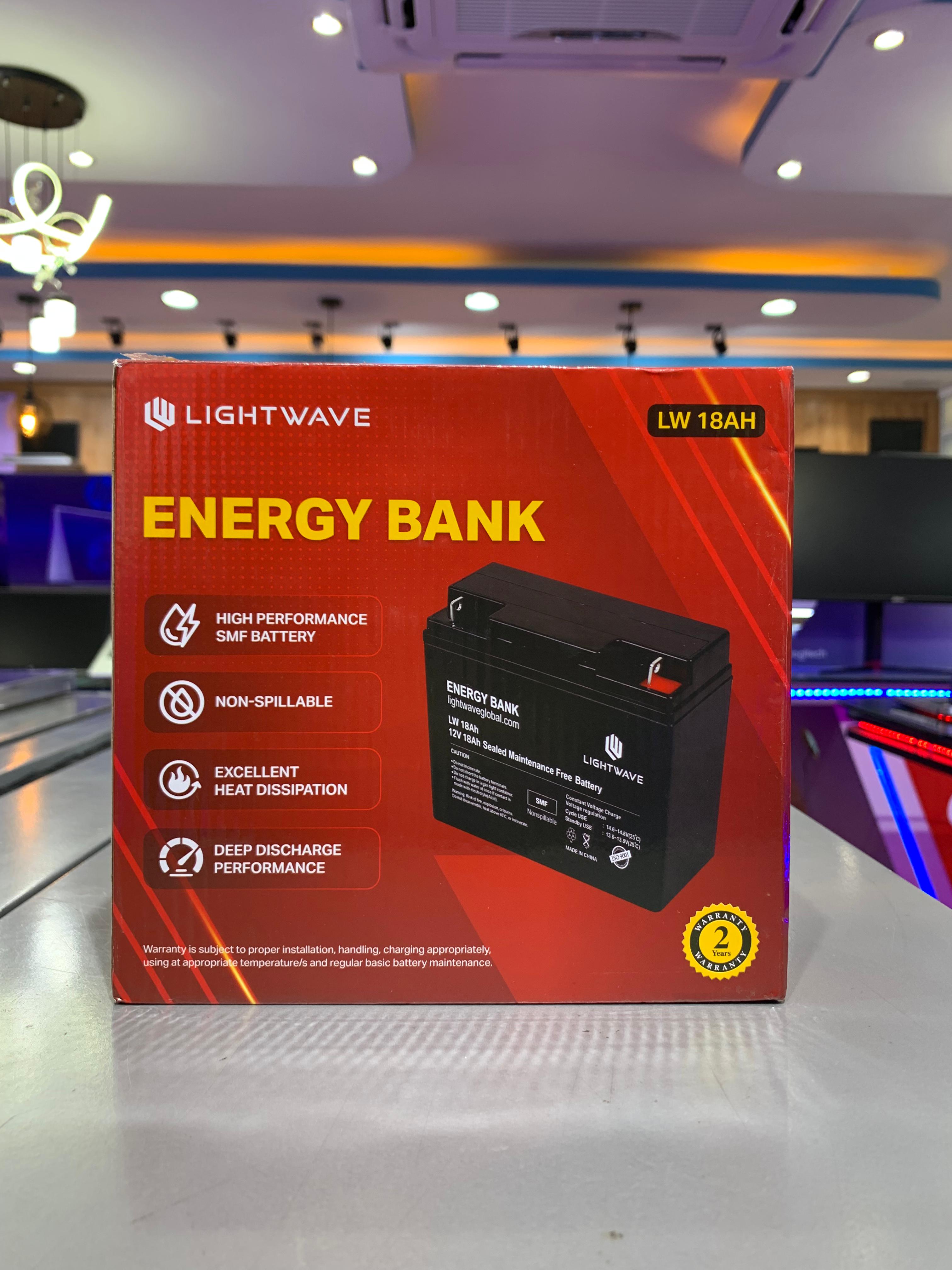 Lightwave 12V 18AH Battery
