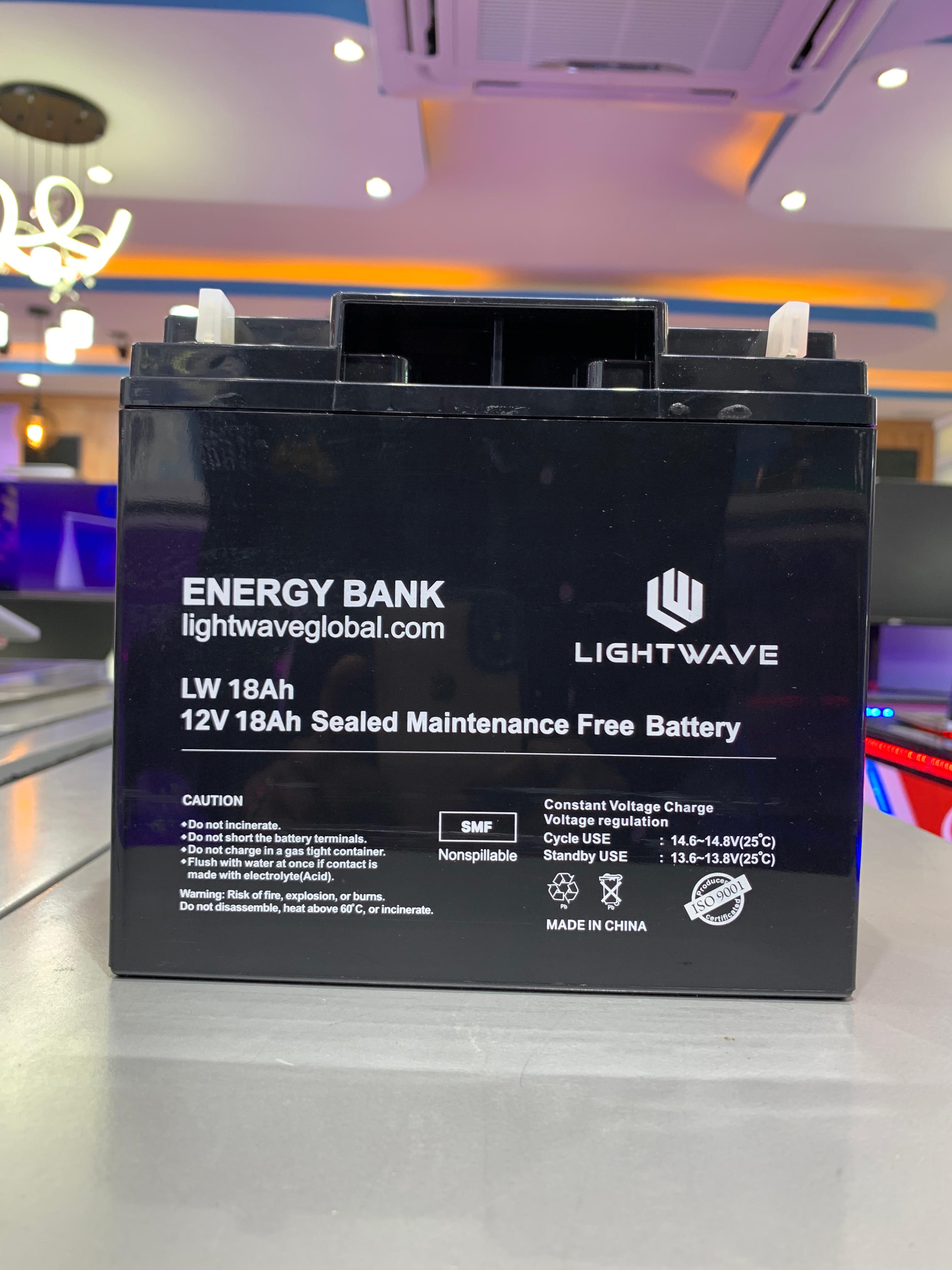 Lightwave 12V 18AH Battery
