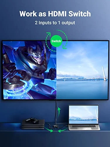 UGREEN HDMI Switcher 4K@60Hz HDMI Splitter Bi-directional Switcher