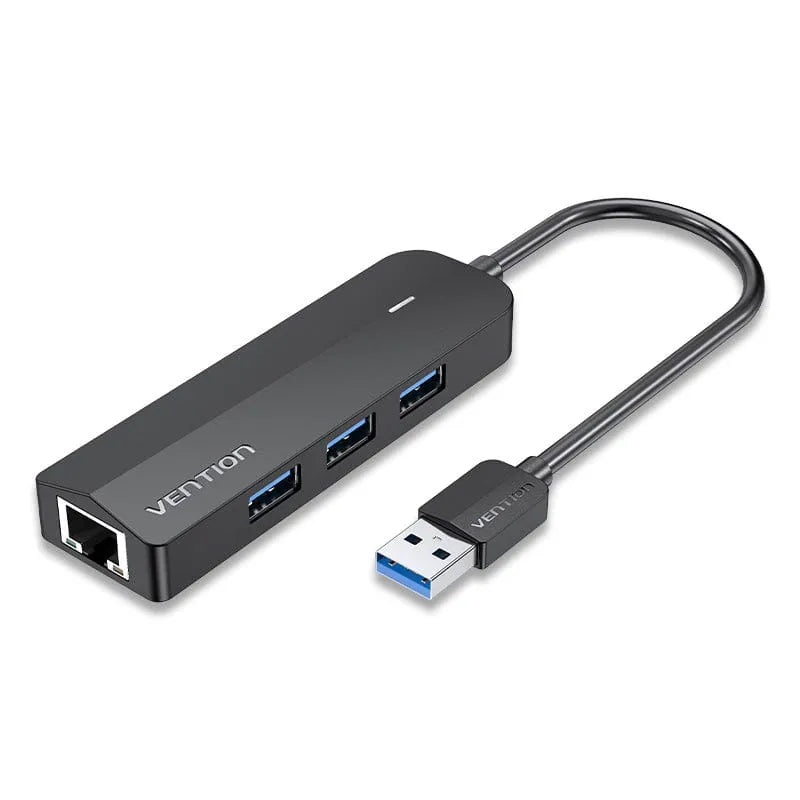 Vention 3 PORTS USB 3.0 HUB 0.15M with LAN Black (VEN CHNBB)