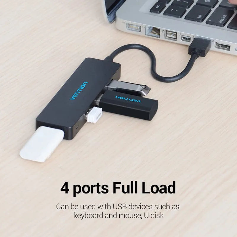 Vention 4-Port USB 3.0 Hub 0.5M Black (VEN CHKBB)