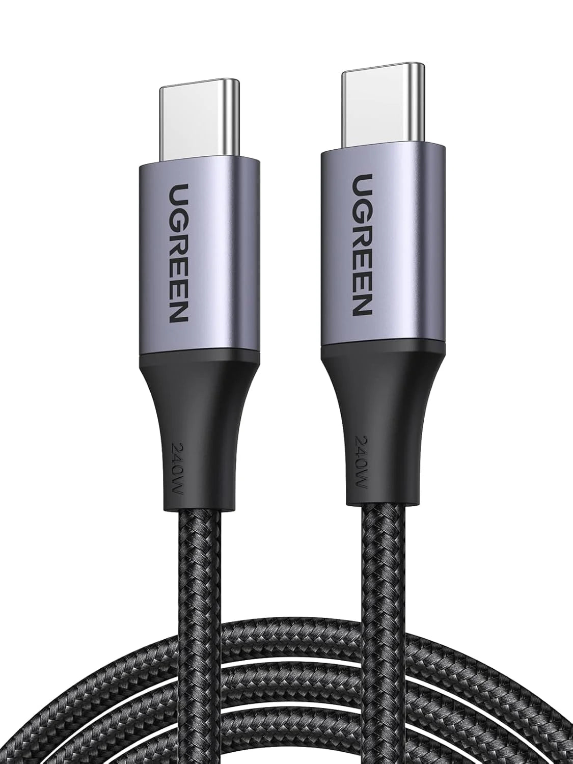 UGREEN US535 15311 240W USB-C to USB-C, 480MBs, PD Fast Charging Cable 5A Max Space Gray 1m