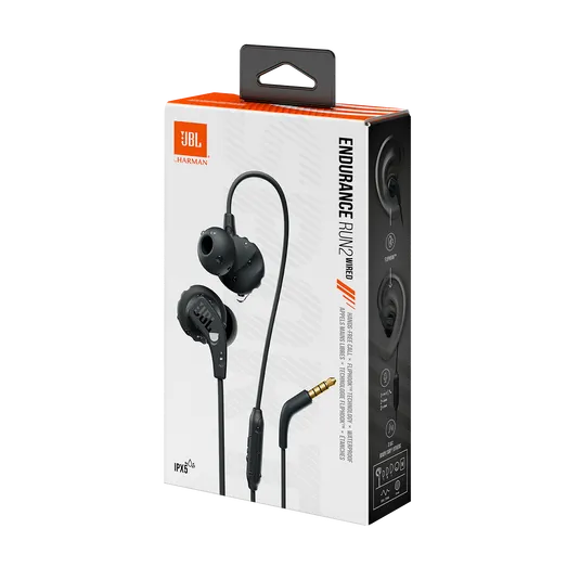 JBL Endurance RUN 2 Wireless Bluetooth Earphones-Black