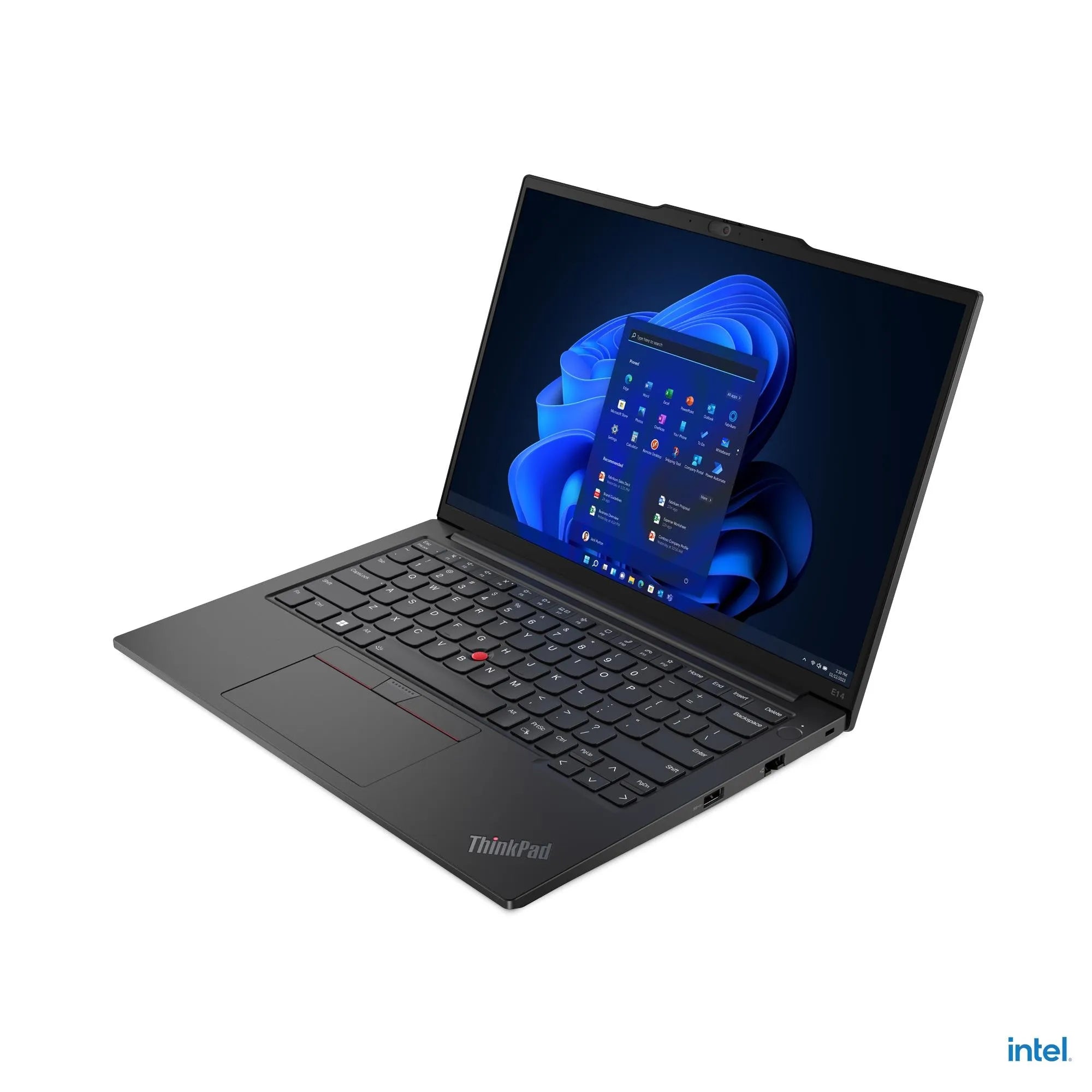 Lenovo E14 Gen 5 Laptop Intel Core i5-13420H Processor Intel UHD Graphics 8 GB DDR4-3200 Ram 512 GB SSD Storage 14" WUXGA Display Cloud Grey