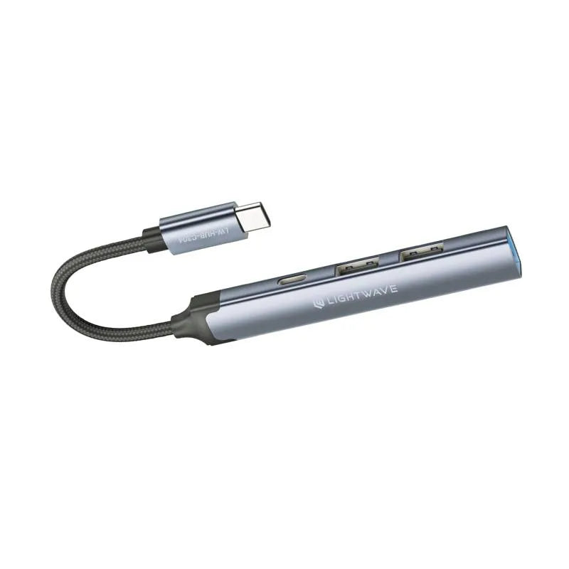 Light Wave LW-HUB-C304 | 4-in-1 USB-C Hub Adapter