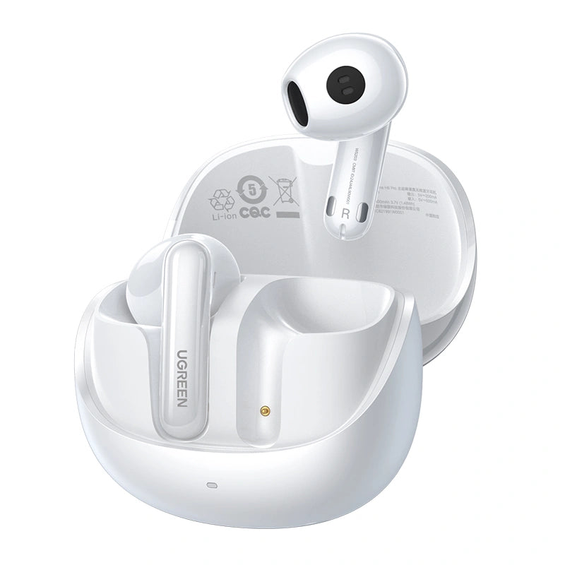 UGREEN HiTune H6 Pro Hybrid Active Noise-Cancelling Earbuds (White) | WS203 – 35873 | Can Connect To Two Devices at The Same Time