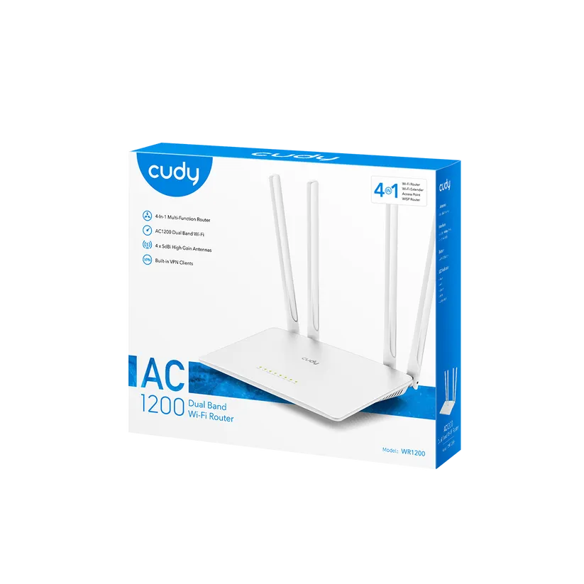 CUDY WR1200 AC1200 Dual - Band Wi-Fi Router