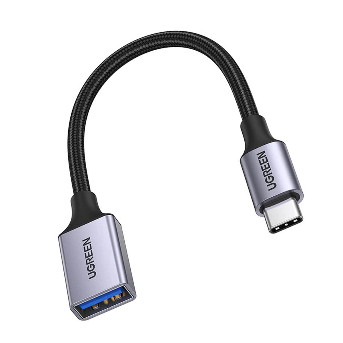 UGREEN OTG Adapter Cable USB-C (male) To USB-A (Female) 5Gb/s 0.15m black US378 70889