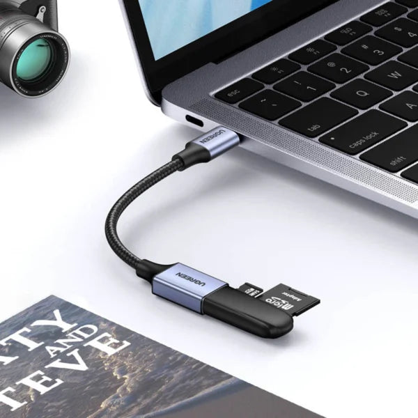 UGREEN OTG Adapter Cable USB-C (male) To USB-A (Female) 5Gb/s 0.15m black US378 70889