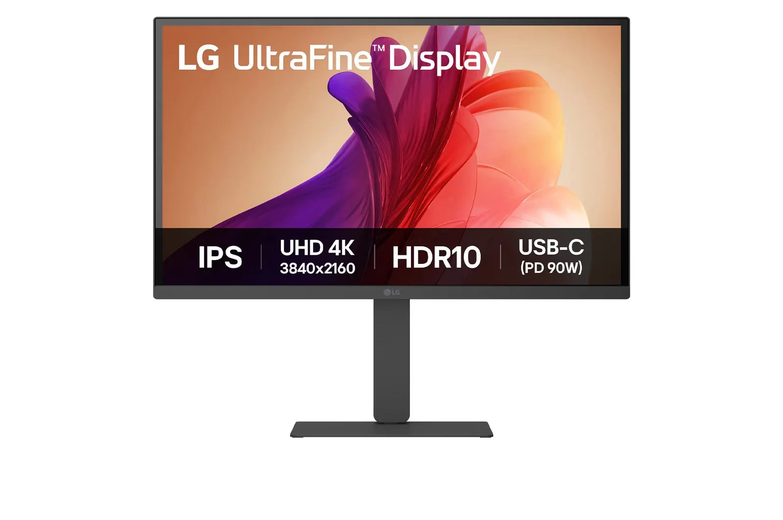 LG 27 Inch LG UltraFine™ 4K UHD IPS Display Monitor USB Type-C™ (90W Power Delivery), Black