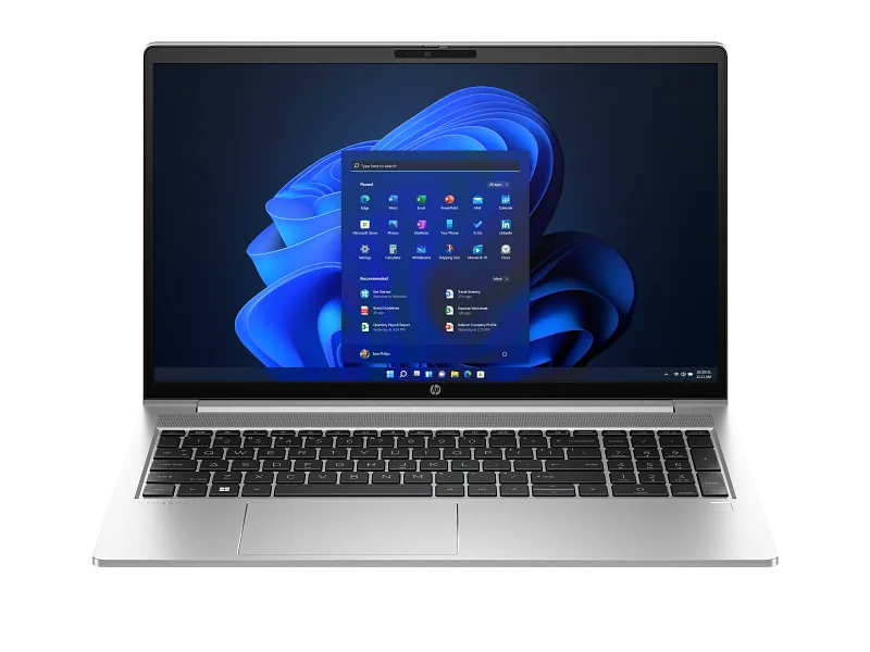 HP PROBOOK 450 G10 Laptop Intel Core i5 -1335U 16 GB DDR4-3200 MHz Ram  512 GB PCIe NVMe SSD Storage 15.6" FHD (1920 x 1080) IPS Display Full Backlit Keyboard  Pike silver aluminum