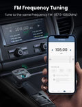 UGREEN Car Bluetooth Adapter - Bluetooth FM Transmitter for Car PD/QC 3.0 Car Charger CD229 80910