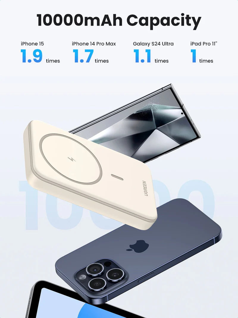 UGREEN Wireless Magnetic Power Bank 10000mAh