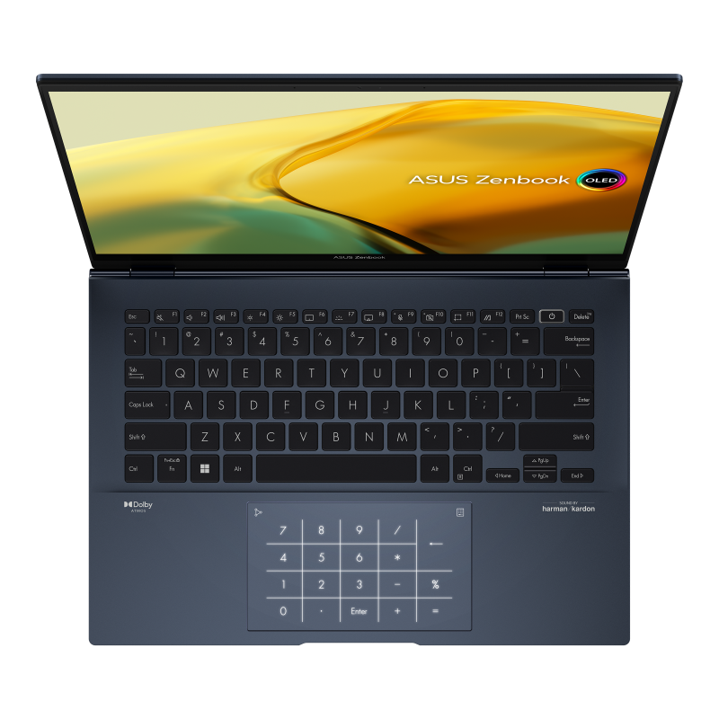 ASUS Zenbook 14 OLED - UX3402ZA Laptop 12th Gen Intel Core™ i7-1260P 2.1 GHz EVO Intel® Iris Xe Graphics 14.0 Inch WQXGA  Touch Screen Display 16GB LPDDR5 Onboard Ram 512GB SSD Windows 11 Ponder Blue