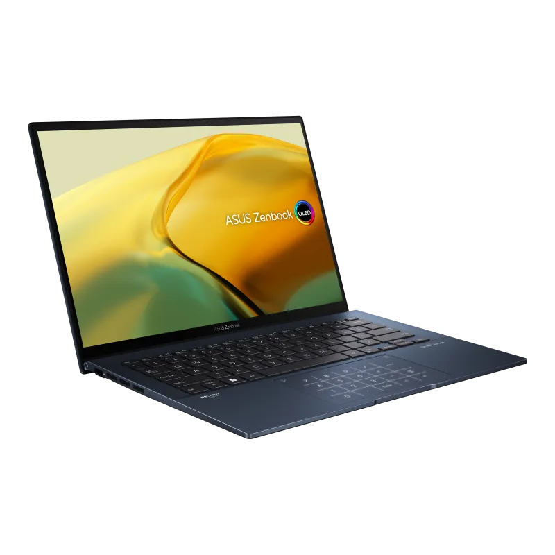 ASUS Zenbook 14 OLED - UX3402ZA Laptop 12th Gen Intel Core™ i7-1260P 2.1 GHz EVO Intel® Iris Xe Graphics 14.0 Inch WQXGA  Touch Screen Display 16GB LPDDR5 Onboard Ram 512GB SSD Windows 11 Ponder Blue